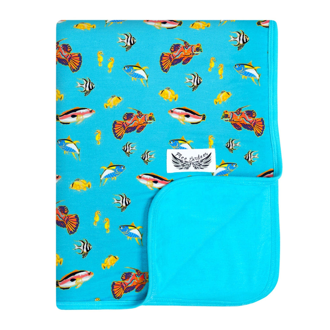 Calypso Fish Stroller Blanket