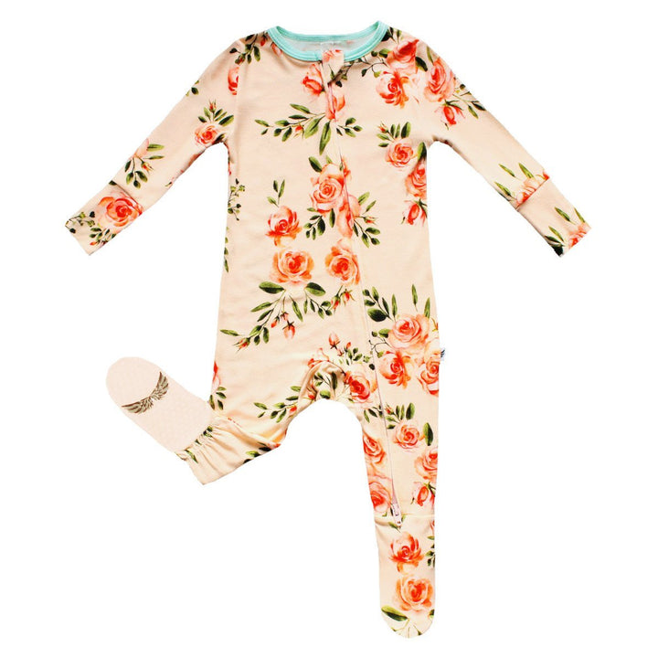 Champagne Roses Footie (2T-3T)