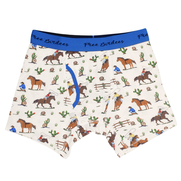 Farm Friends with Red Tractors Men's Boxer Briefs – Free Birdees