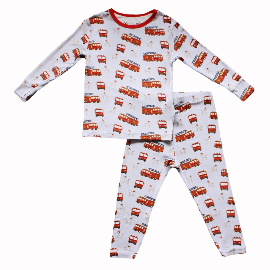Cinder Firetrucks & Dalmatians Long Sleeve Pajama Set (2T-10Y)