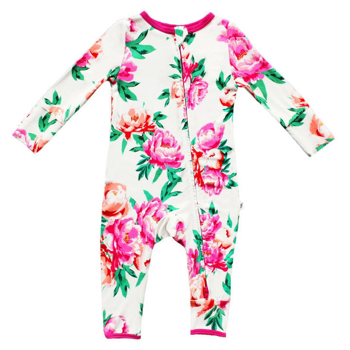 Cloud Peonies Coverall (0-24m)