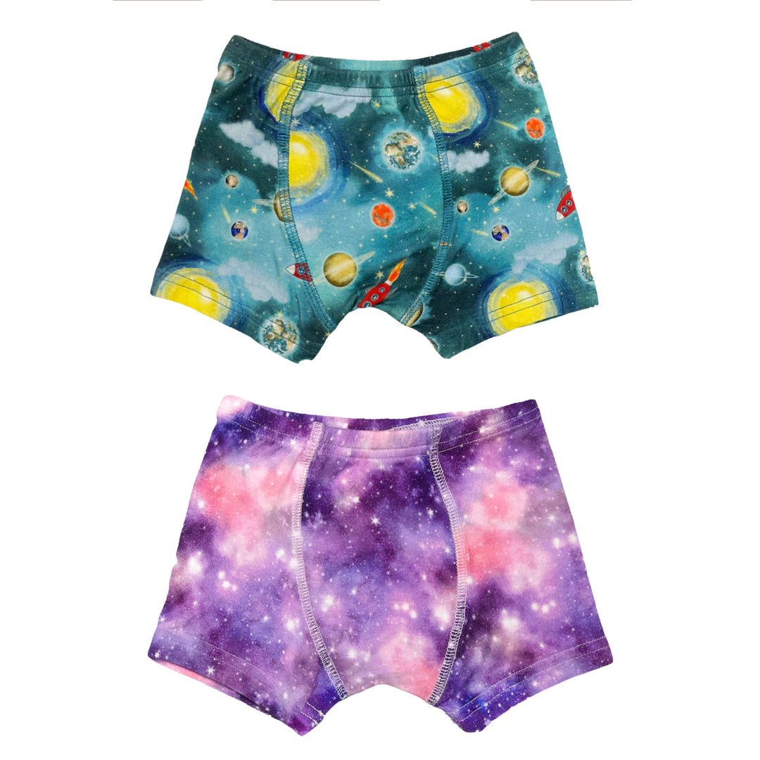 Diamonds in the Sky / Planets Boys Boxer Set of 2