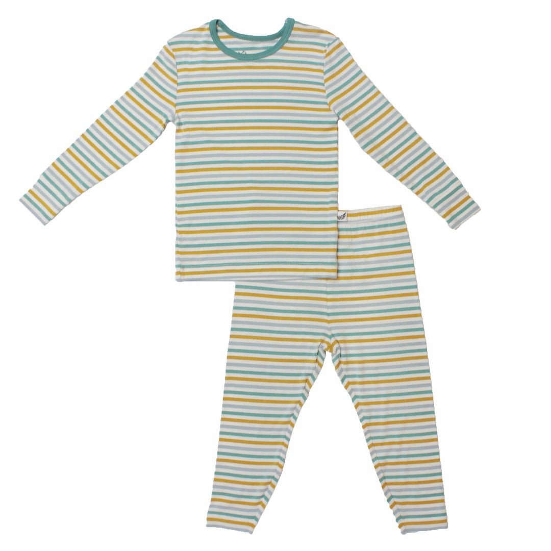 Dinosaurs-Rawr Stripe Long Sleeve Pajama Set (2T-10Y)