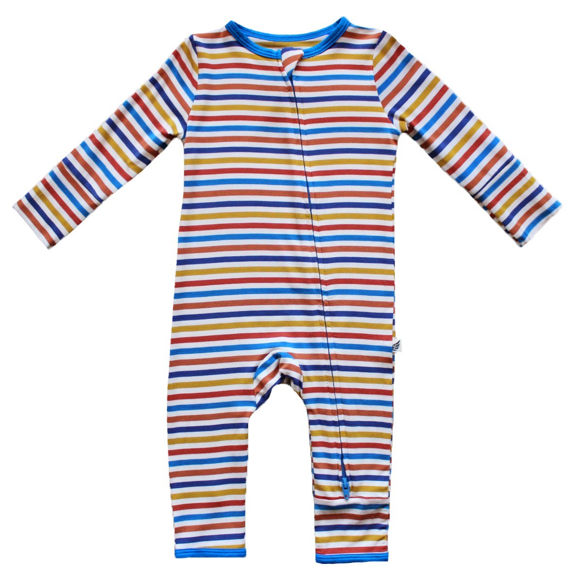 Dragon Rainbow Stripe - Best Baby Bamboo Coveralls – Free Birdees