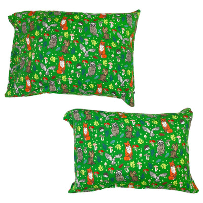 Enchanted Forest Woodland Animals 2-Pack Toddler Pillow Case - Free Birdees