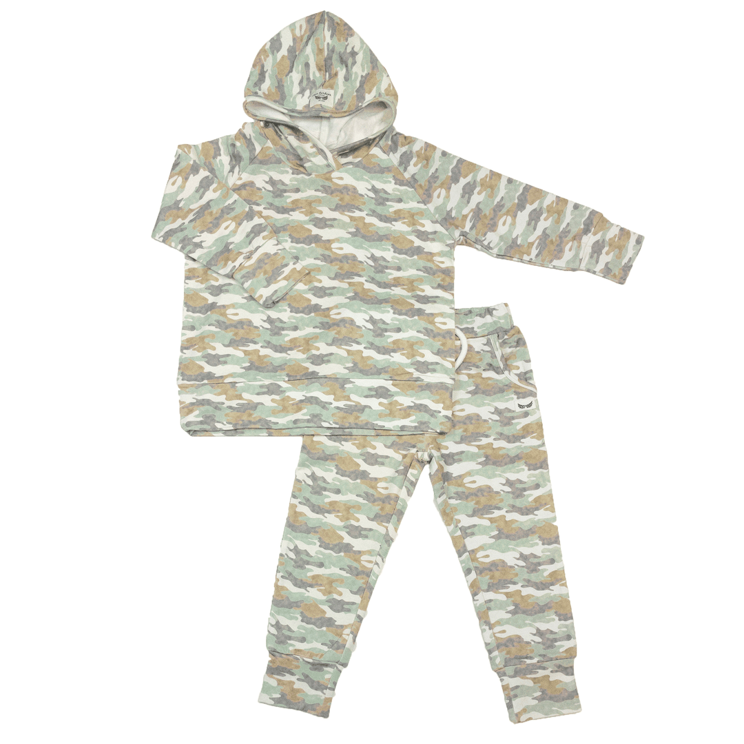 Faded Camo Hoodie Sweatshirt || Bamboo/Cotton/Spandex French Terry (18M-8Y)