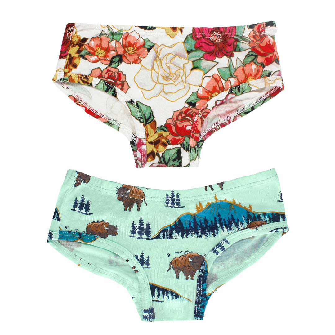 Fall In Love/Born to be Wild Bisons Girls Underwear Set of 2