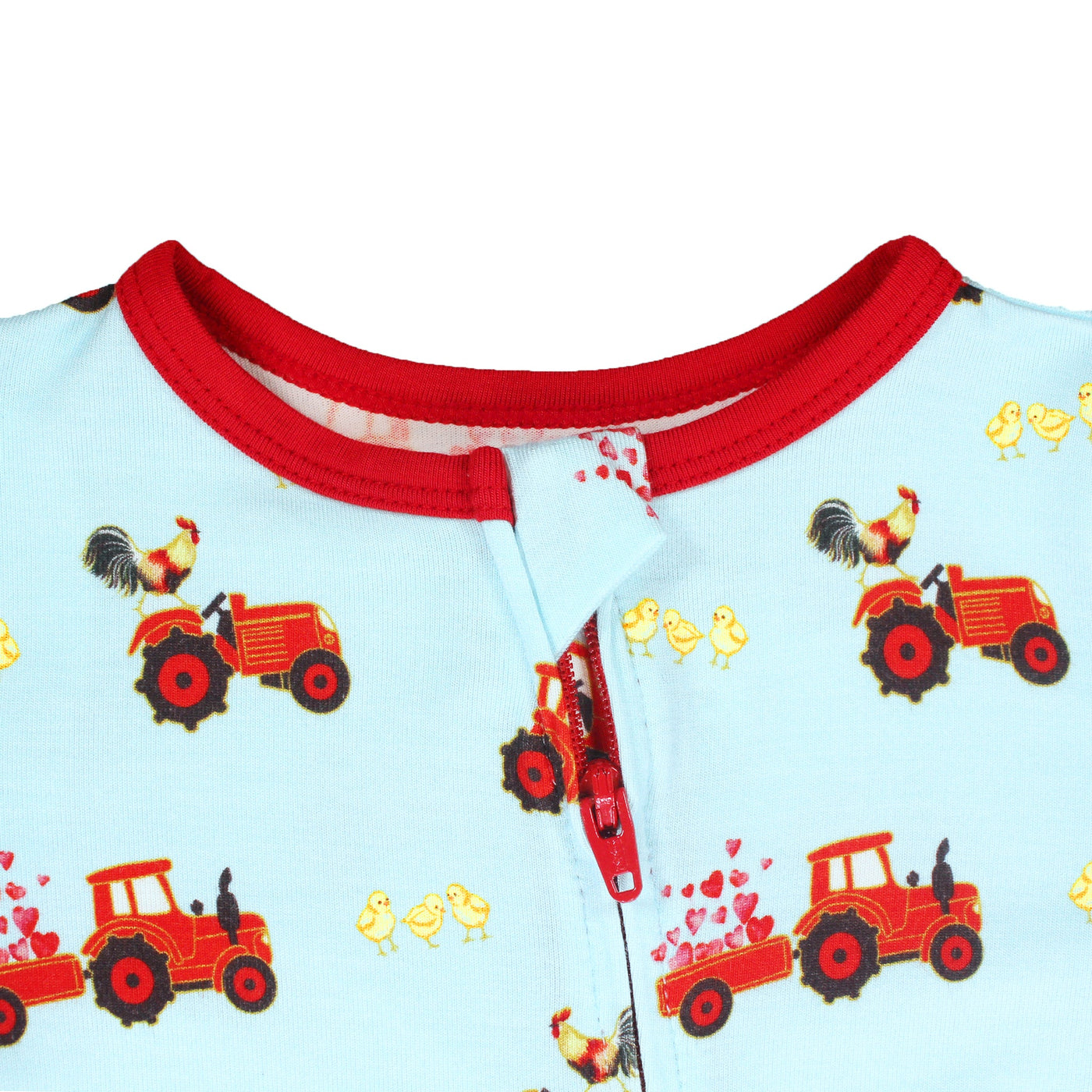 Farm Friends with Red Tractors Coverall (0-24m) - Free Birdees