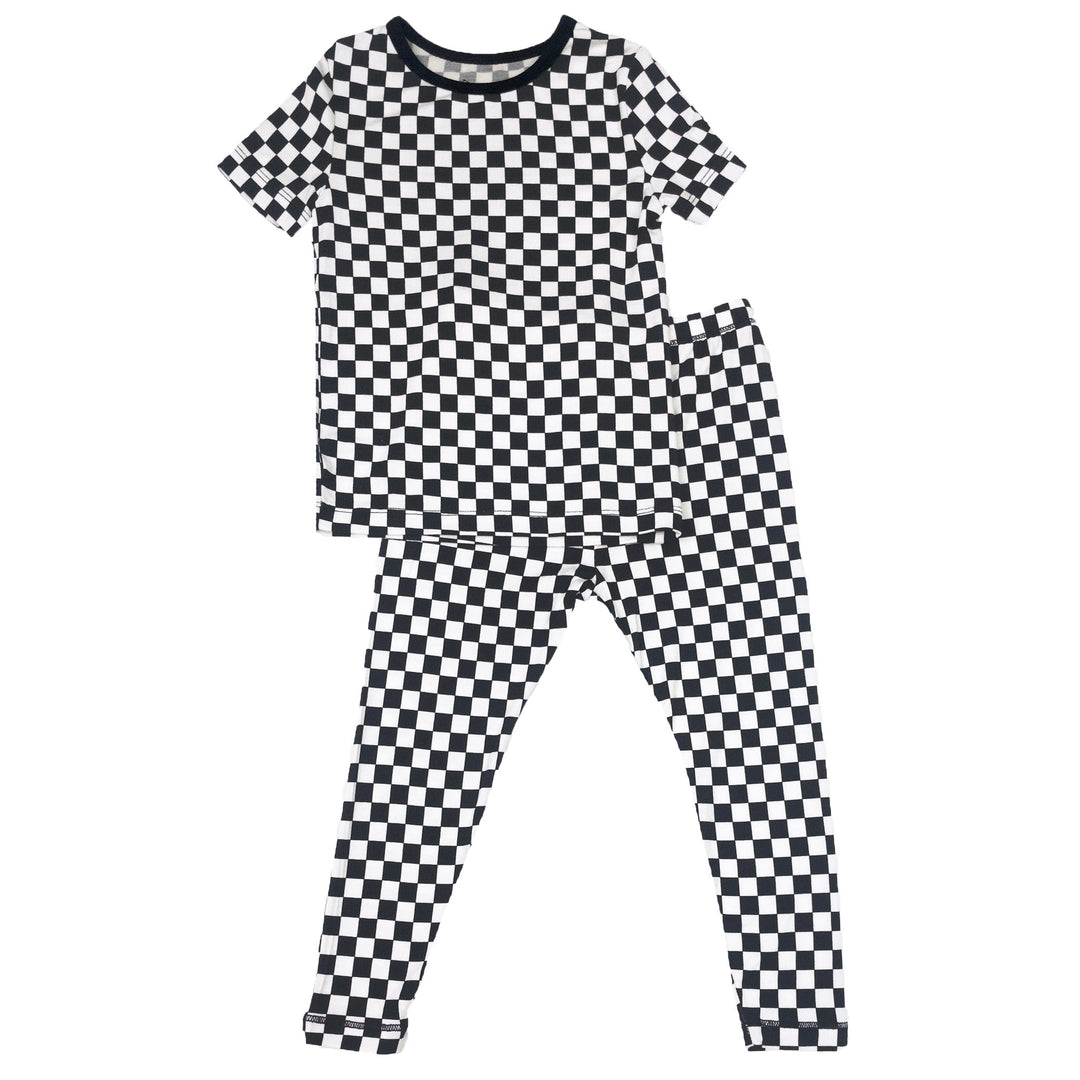Finish Line Checkers Short Sleeve Pajama Set (0-24m)