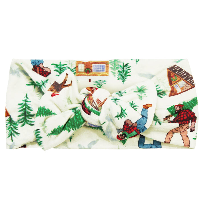 Forest Wonderland Lumberjacks Hair Bow