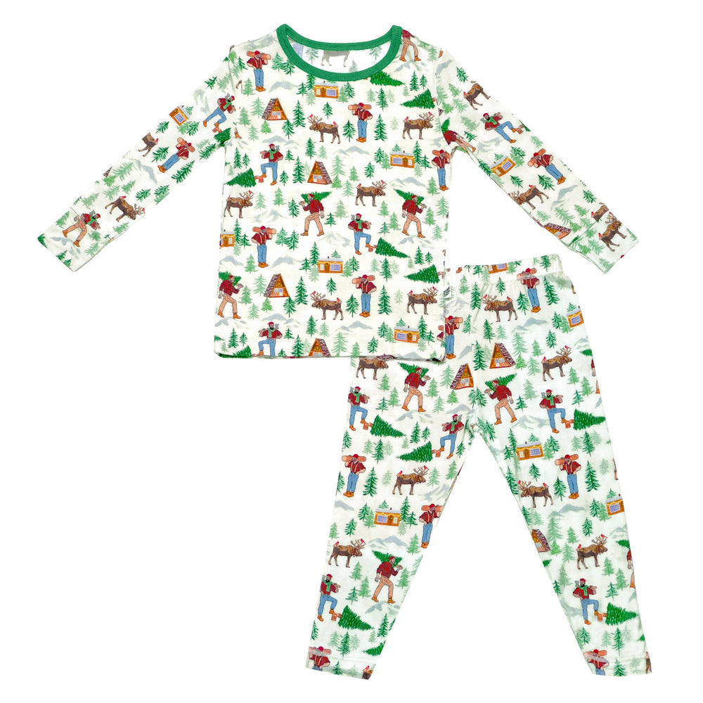 Forest Wonderland Lumberjacks Long Sleeve Pajama Set (2T-12Y)