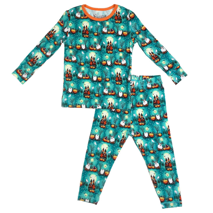 Ghosting Around Long Sleeve Pajama Set (2T-12Y)