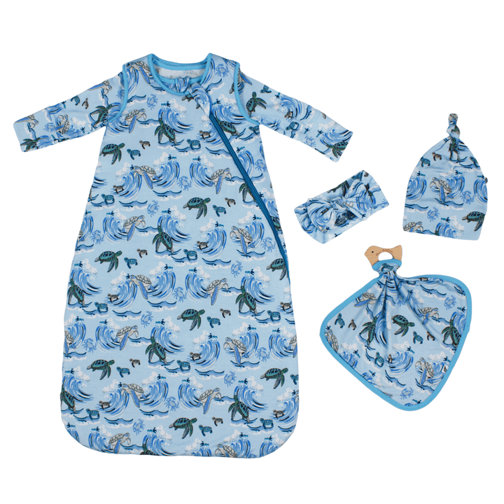 Go with the Flow Sea Turtles Coverall (2T-3T)