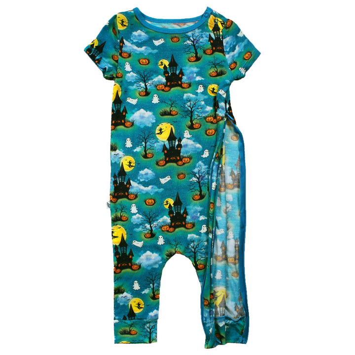 Halloween Spooktacular Romper with Side Zipper (0-24m)