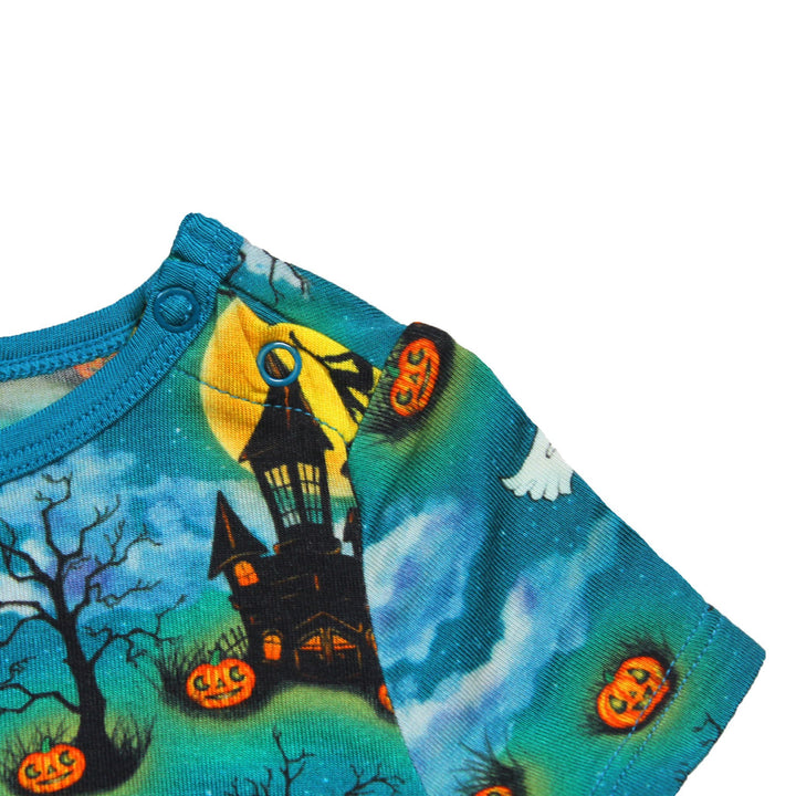 Halloween Spooktacular Romper with Side Zipper (0-24m)