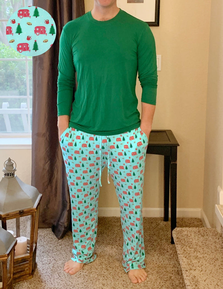 Holiday Airstream & S'mores Men's Pajama Set