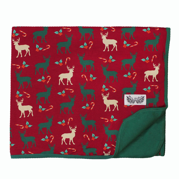 Holiday Reindeer Toddler Blanket