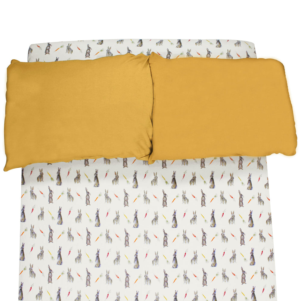 Hoppin’ Bunnies & Carrot Patch Crib Sheet