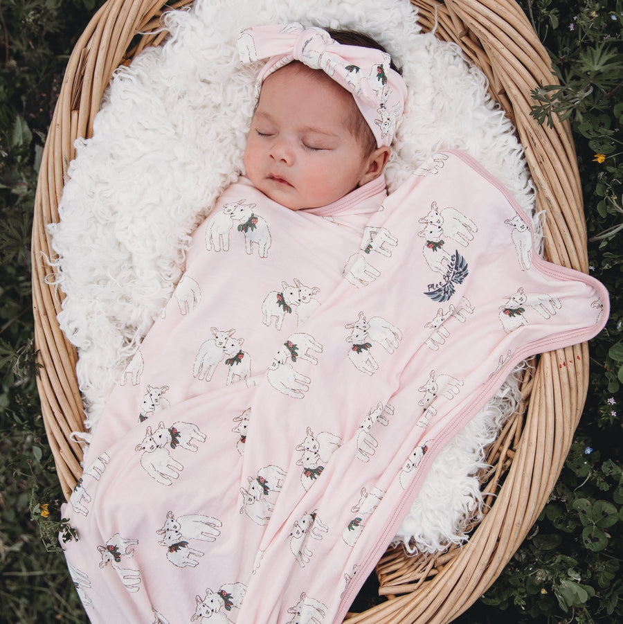 Lambs Swaddling Blanket Free Birdees