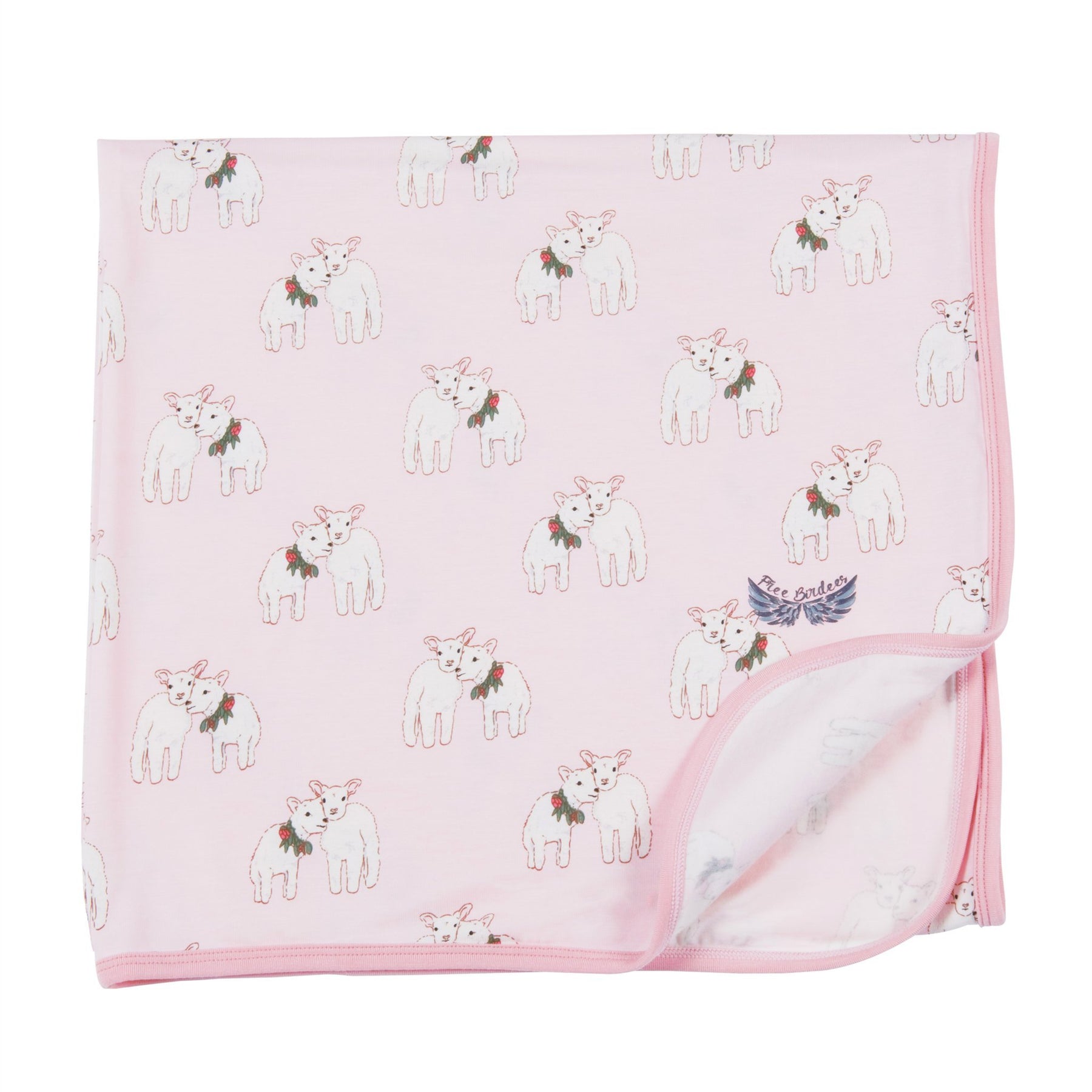 Lambs Swaddling Blanket Free Birdees