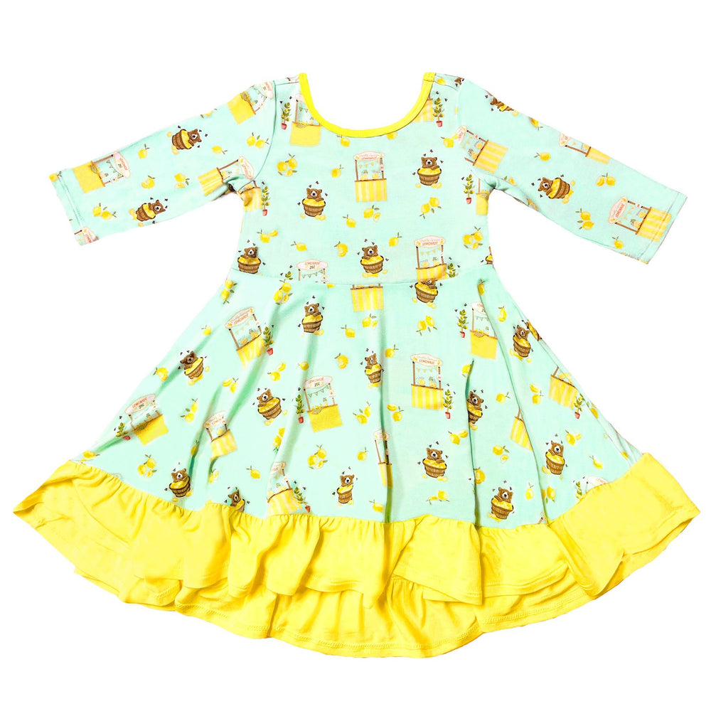 Lemonade Stands & Honey Bears Ruffle Hi-Lo Twirling Dress (2T-6Y)
