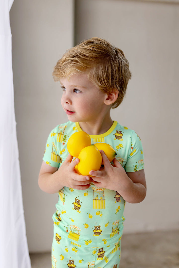 Lemonade Stands & Honey Bears Short Sleeve Pajama Set (2T-12Y)