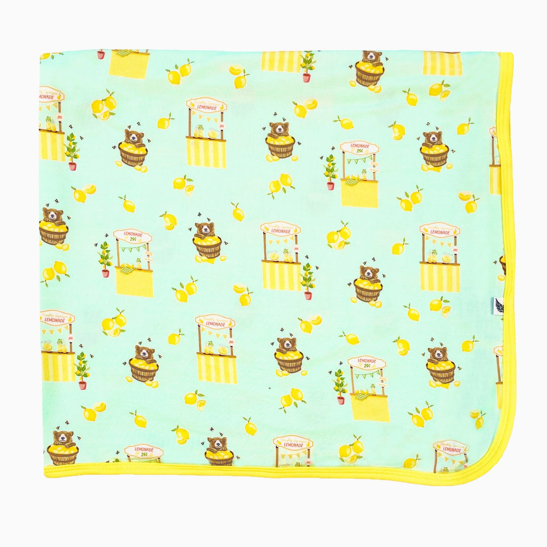 Lemonade Stands & Honey Bears Swaddling Blanket