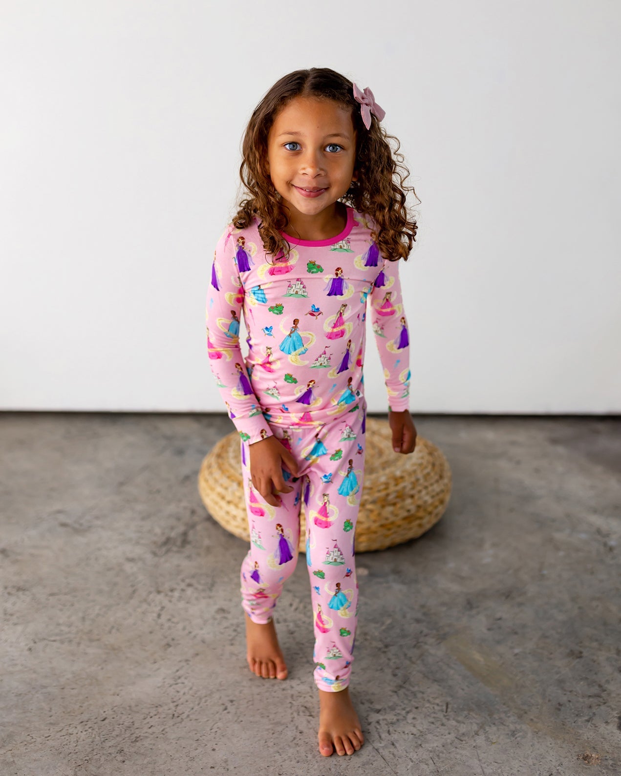 Make Your Own Magic Princesses Long Sleeve Pajama Set (0-24m) - Free Birdees
