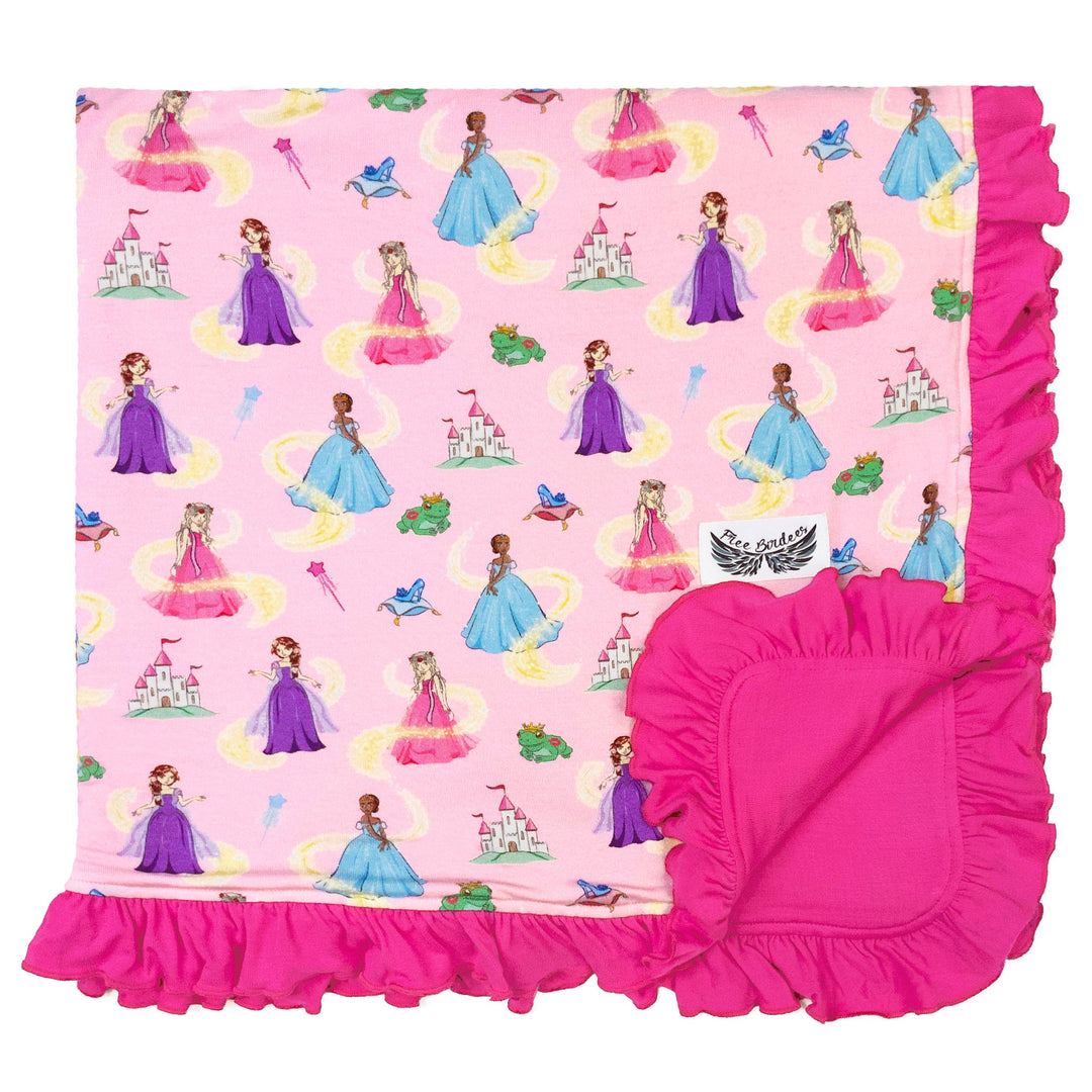 Make Your Own Magic Princesses Ruffle Toddler Blanket