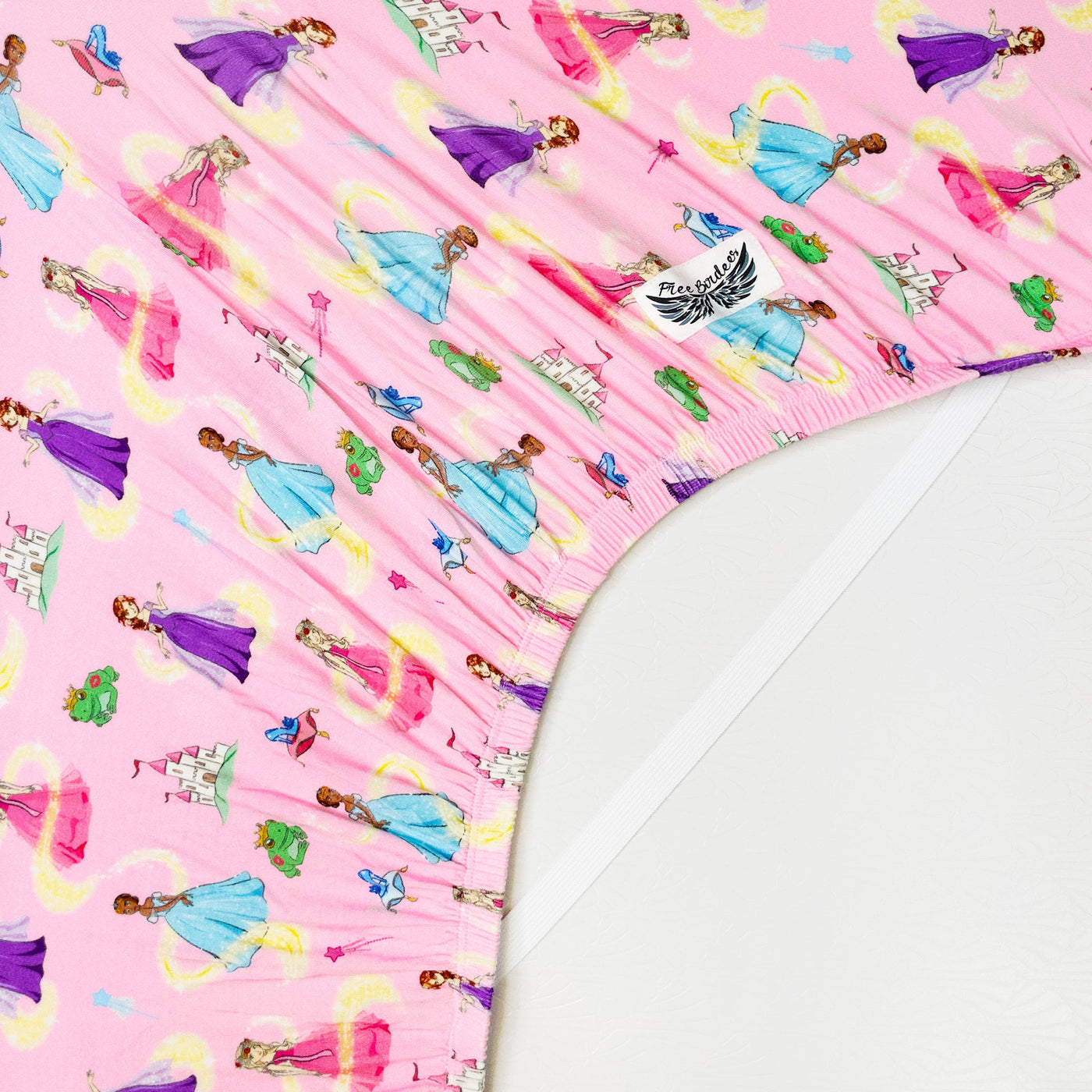 Make Your Own Magic Princesses Twin Fitted Sheet - Free Birdees