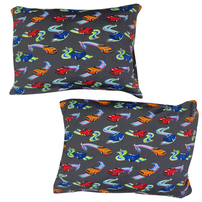 Neon Street Racers 2-Pack Standard Pillow Case - Free Birdees