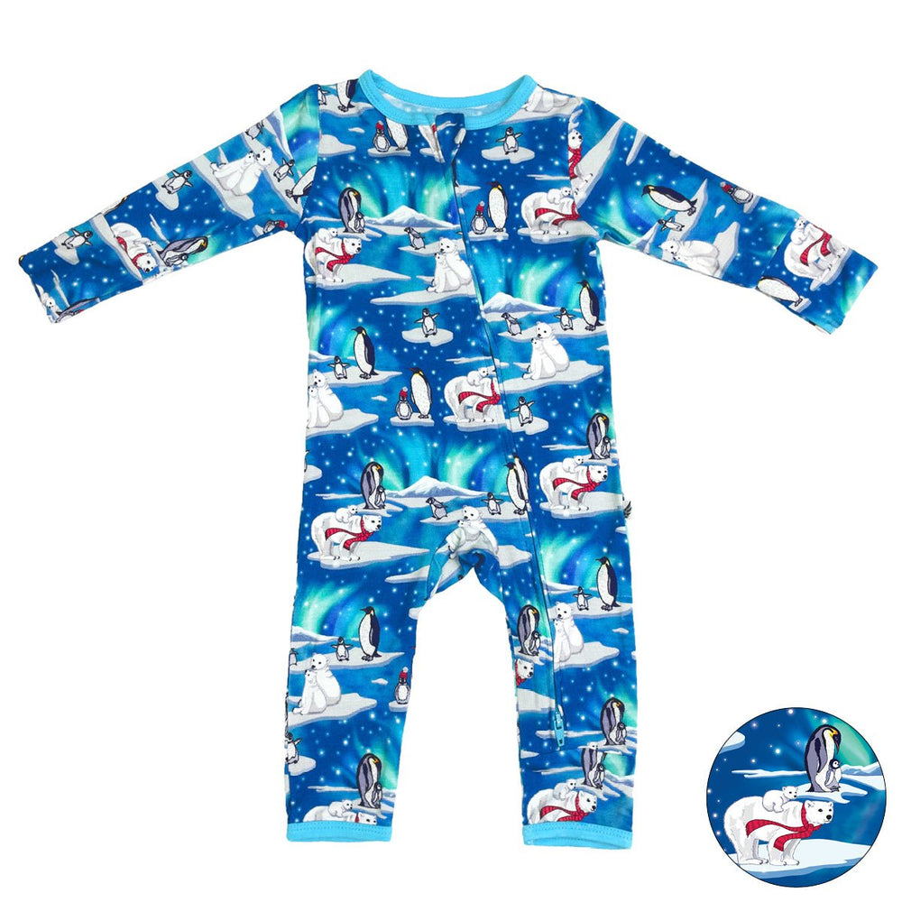 Northern Lights, Polar Bears & Penguins Coverall (0-24m)