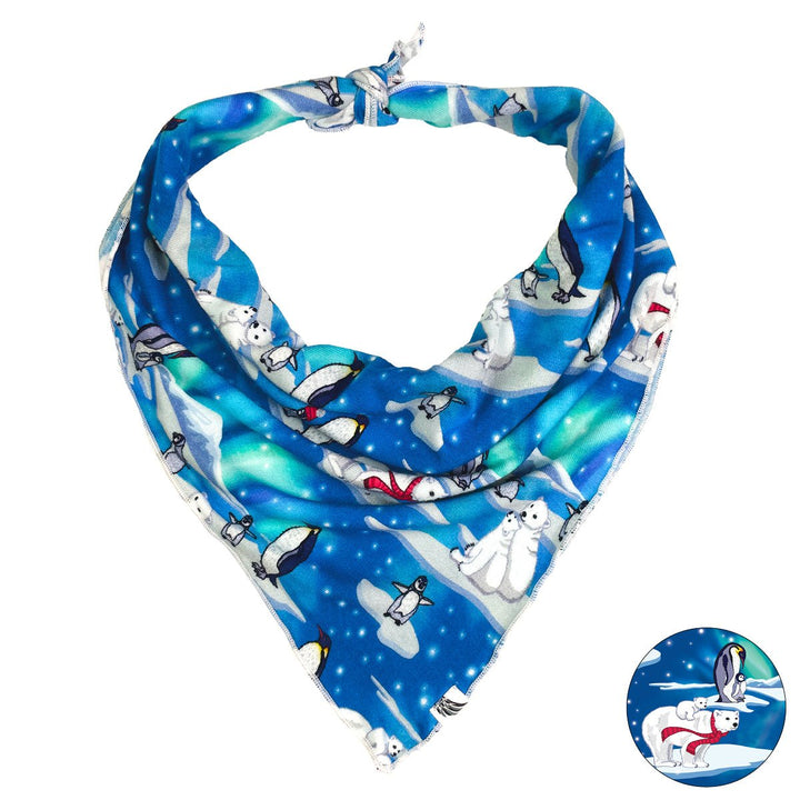 Northern Lights, Polar Bears & Penguins Pet Bandana