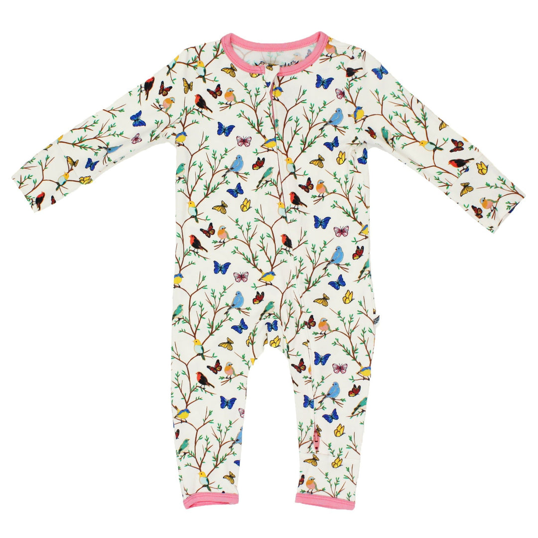 Once Upon a Branch Birdees & Butterflies Coverall (2T-3T)