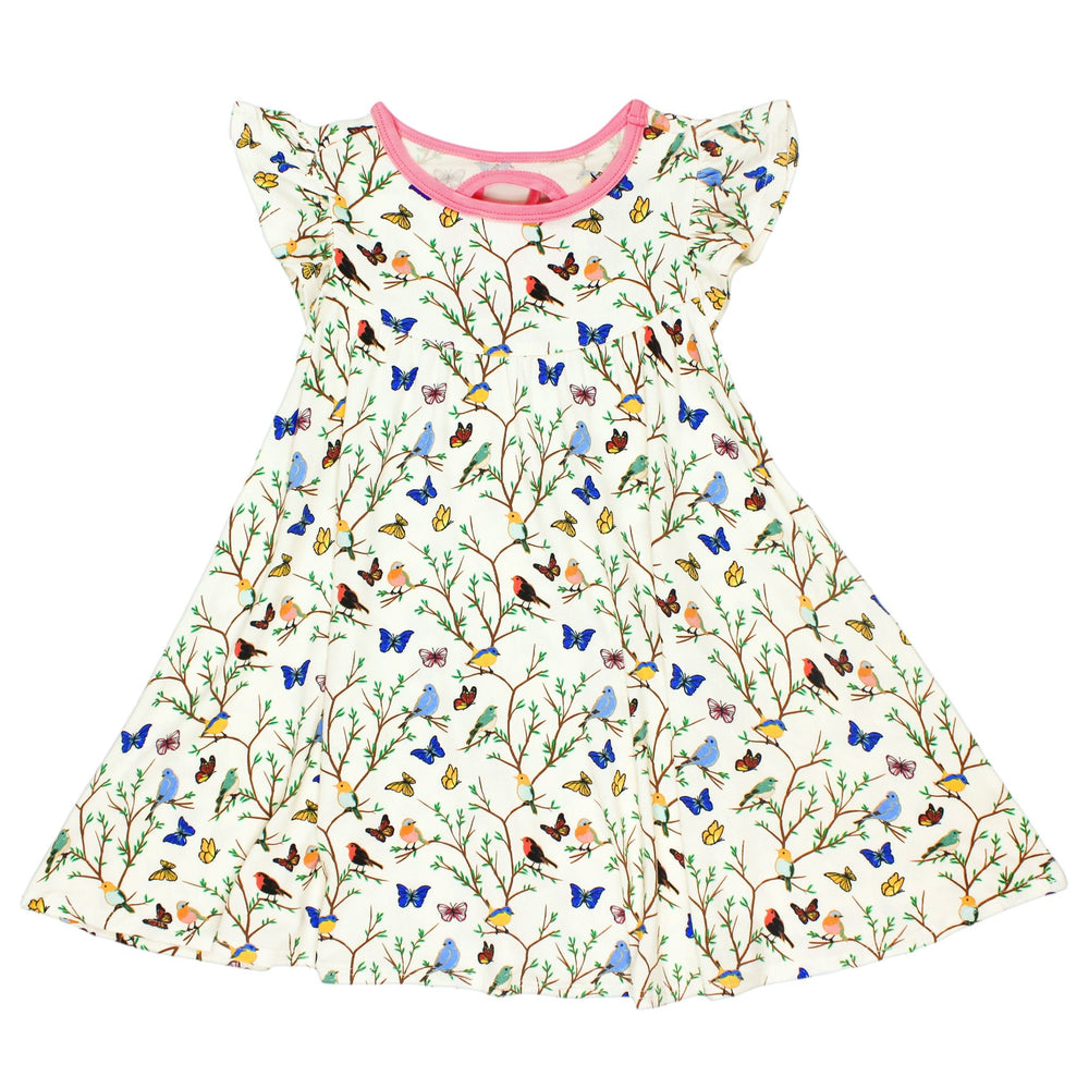 Once Upon a Branch Birdees & Butterflies Twirling Dress (2T-6Y)