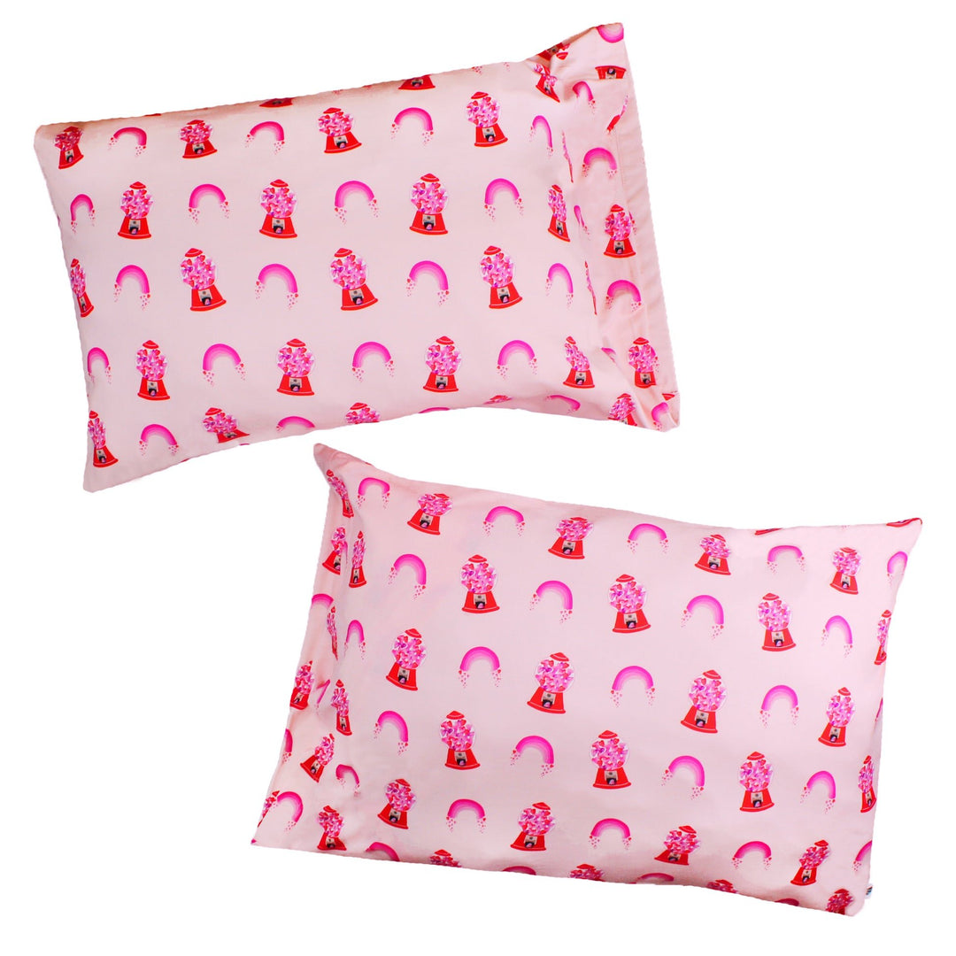 Painted Heart Gumballs 2-Pack Toddler Pillow Case