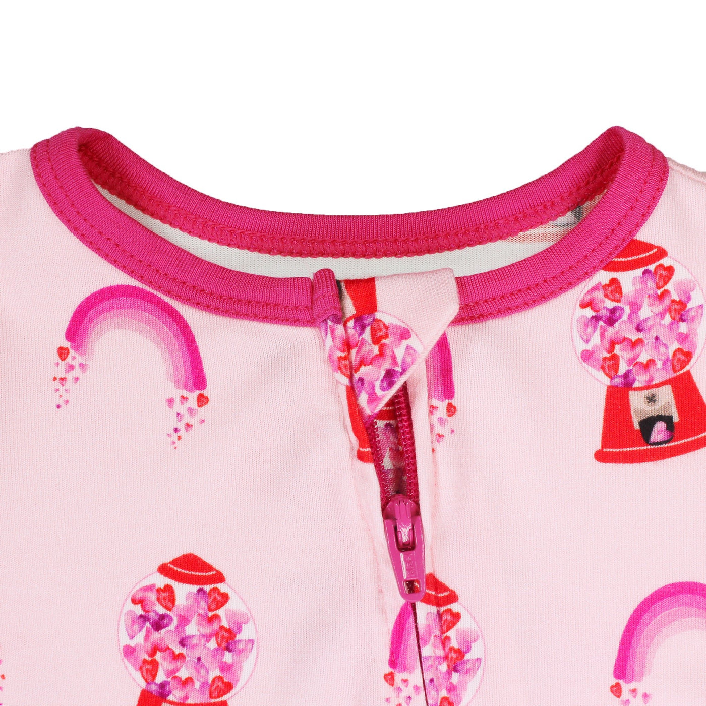Painted Heart Gumballs Coverall (0-24m) - Free Birdees