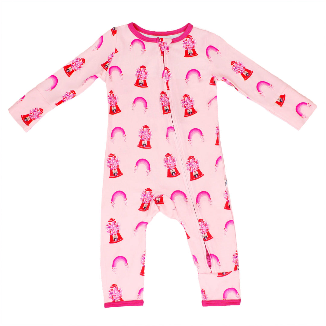 Painted Heart Gumballs Coverall (0-24m)