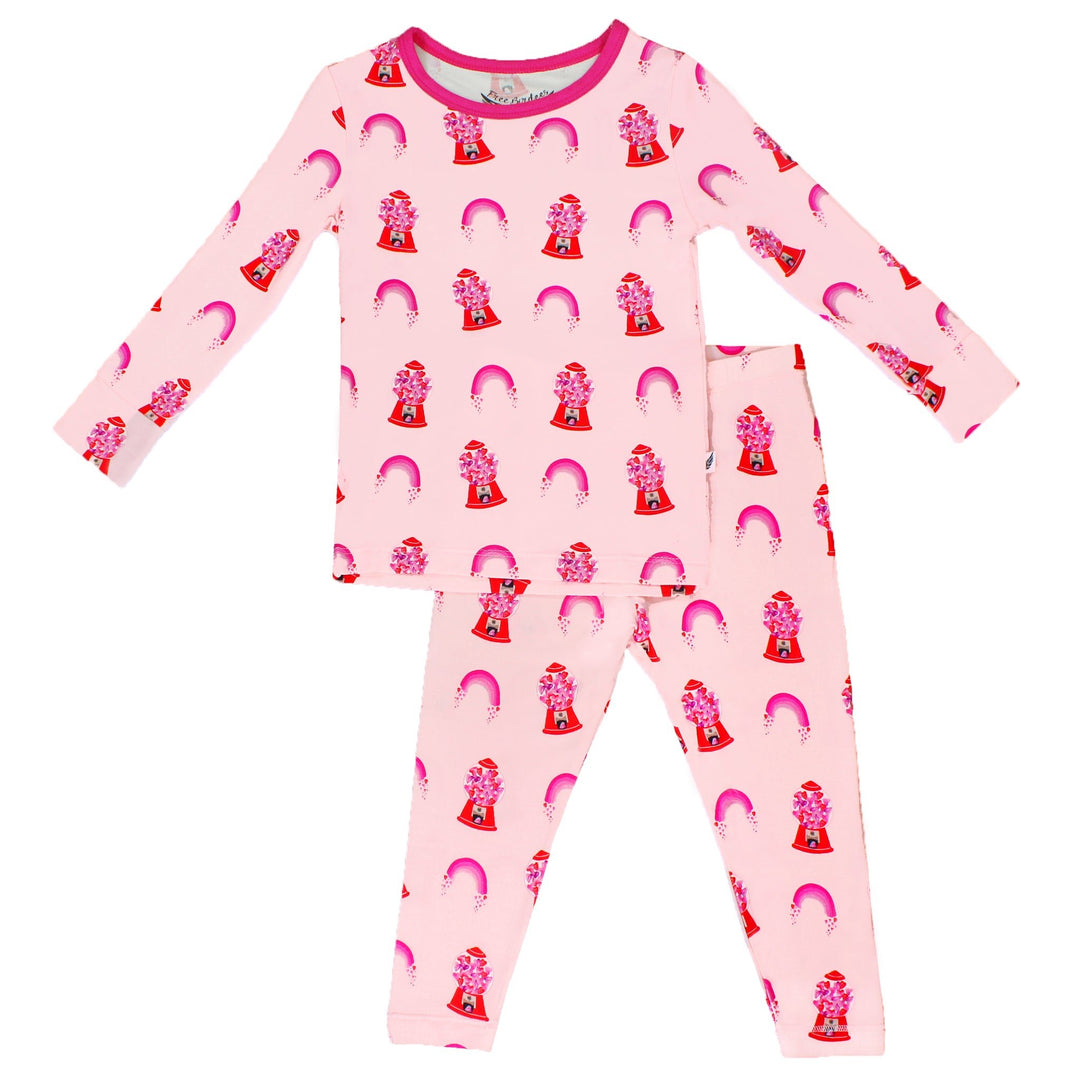 Painted Heart Gumballs Long Sleeve Pajama Set (2T-12Y)