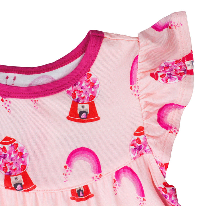Painted Heart Gumballs Twirling Dress (2T-6Y)