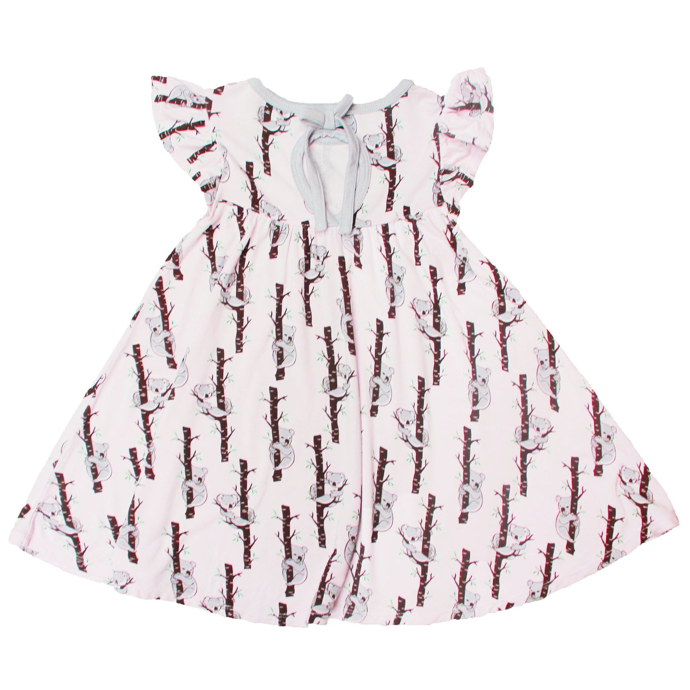 Powder Pink Koalas Twirling Dress (0-24m) - Free Birdees