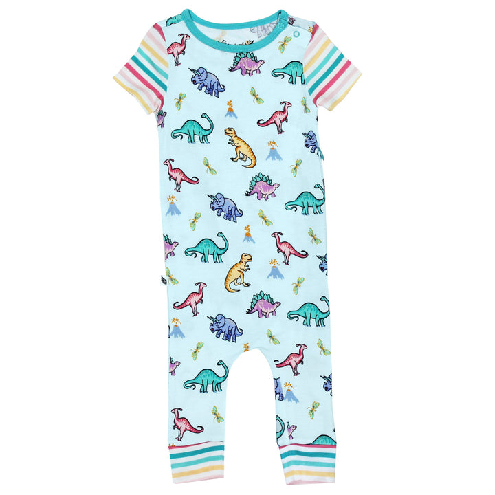 Rawr Your World Dinos & Dragonflies Romper with Side Zipper (2T-3T)