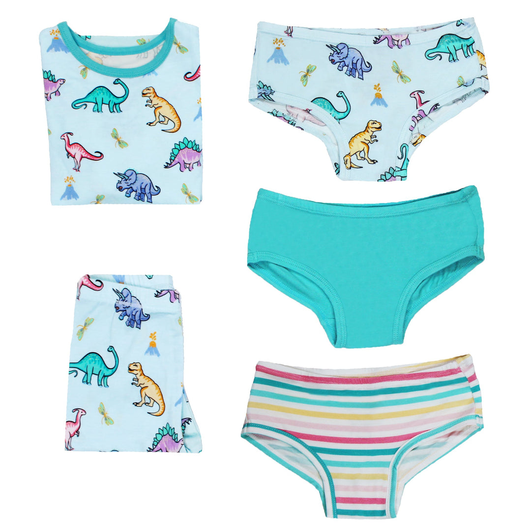 Rawr Your World Dinos & Dragonflies Short Sleeve Pajama Set (0-24m)