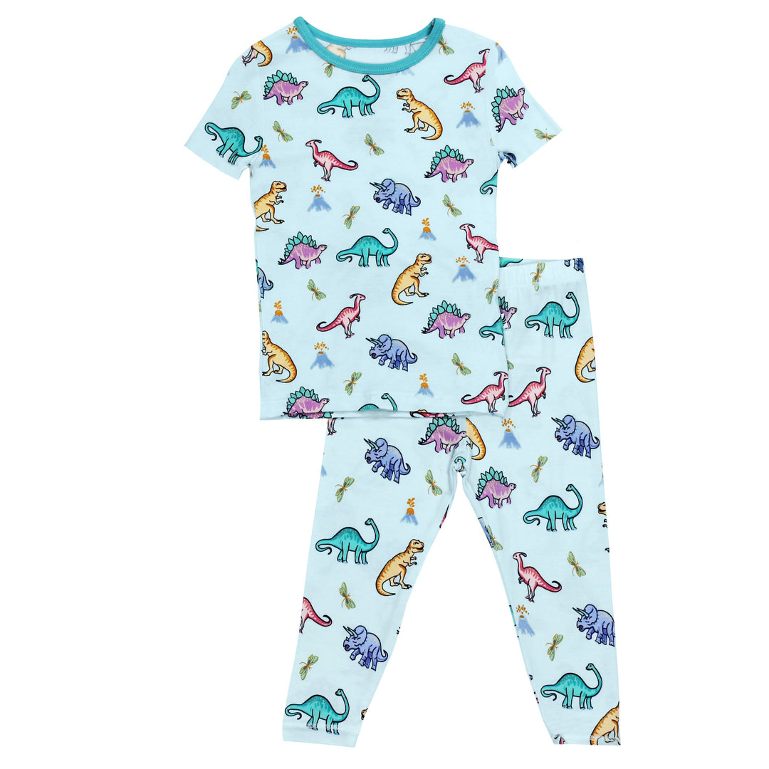 Rawr Your World Dinos & Dragonflies Short Sleeve Pajama Set (2T-12Y)