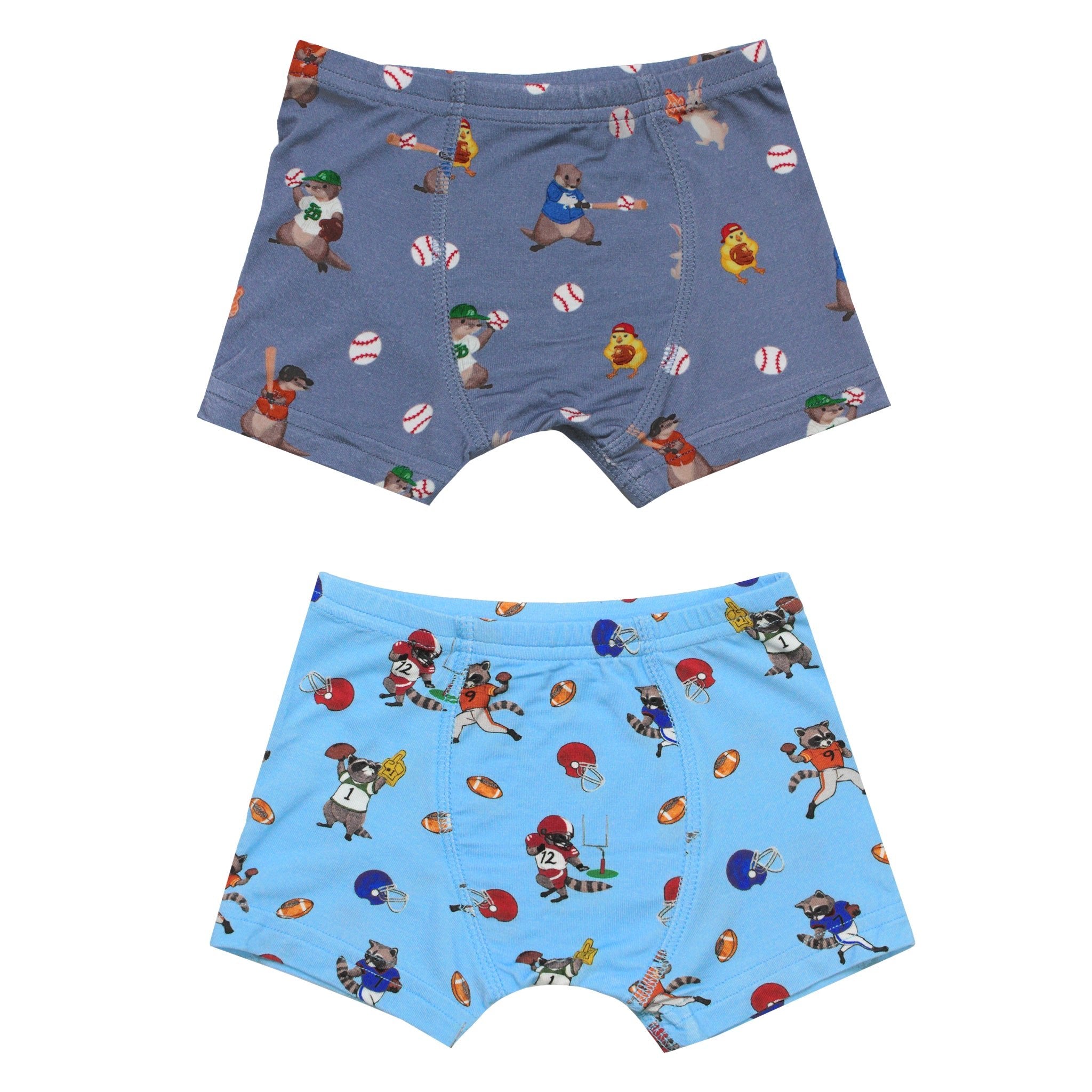 Rookie Raccoon Football Boys Boxer Set of 2 – Free Birdees