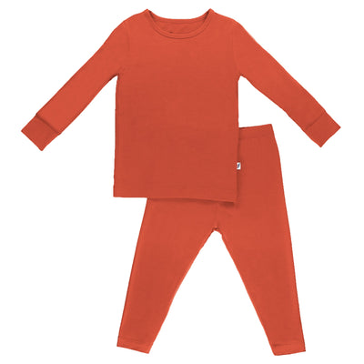 Rust Long Sleeve Pajama Set (0-24m) - Free Birdees
