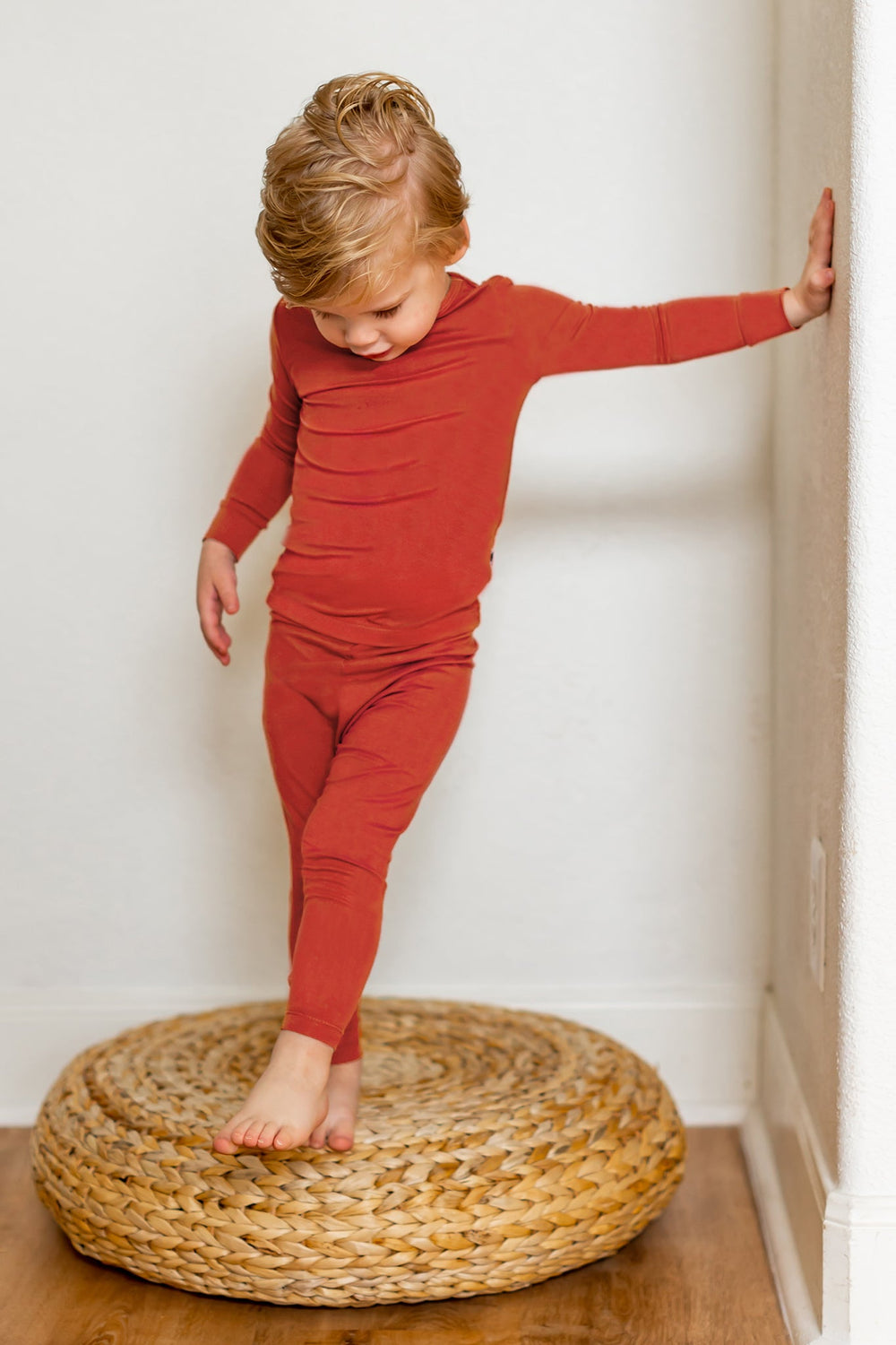 Rust Long Sleeve Pajama Set (0-24m)