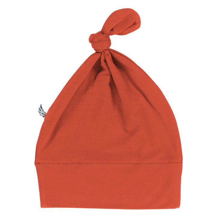 Rust Newborn Gown & Knot Hat Set