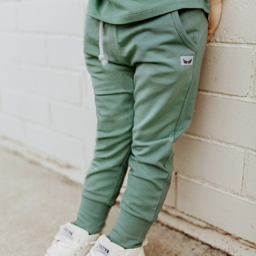 Sage Jogger || Bamboo/Cotton/Spandex French Terry (18M-8Y) - Free Birdees