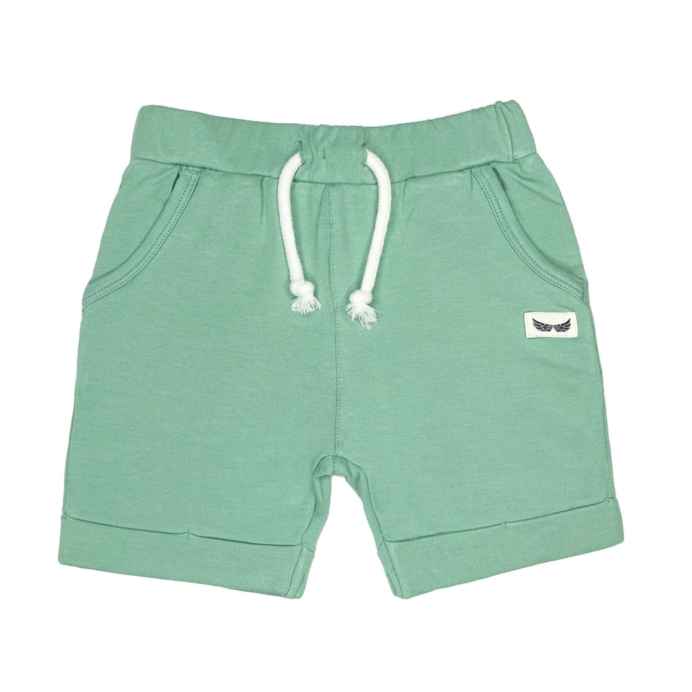 Sage Kids Harem Shorts with Pockets || Bamboo/Cotton/Spandex French Terry (18M-8Y)